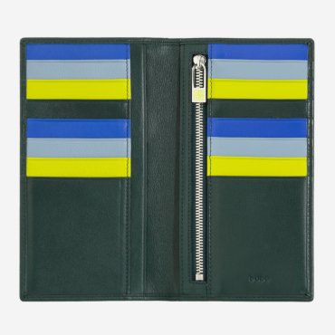 Portafoglio pelle donna grande RFID