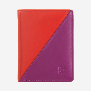 Portafoglio piccolo donna bifold RFID pelle